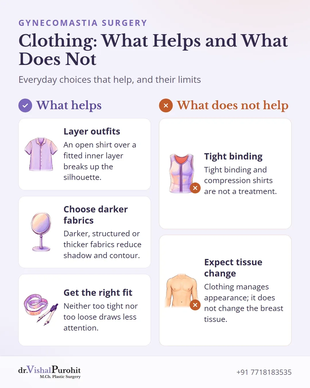 Clothing tips that help and their limits