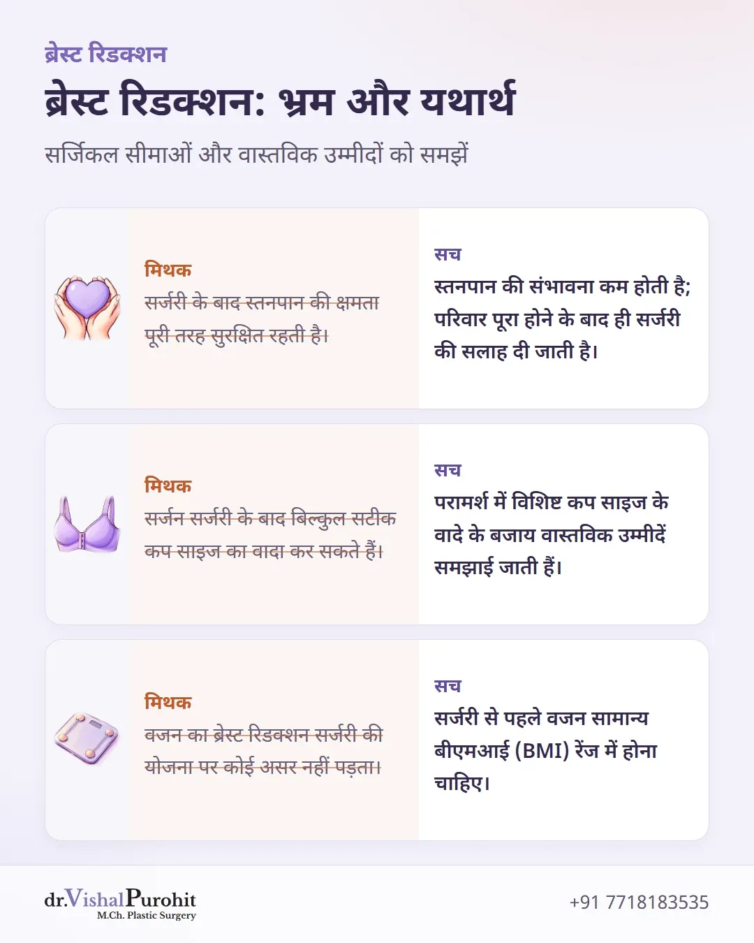 स्तनपान, कप साइज वादों और वजन पर आधारित भ्रम और तथ्य।