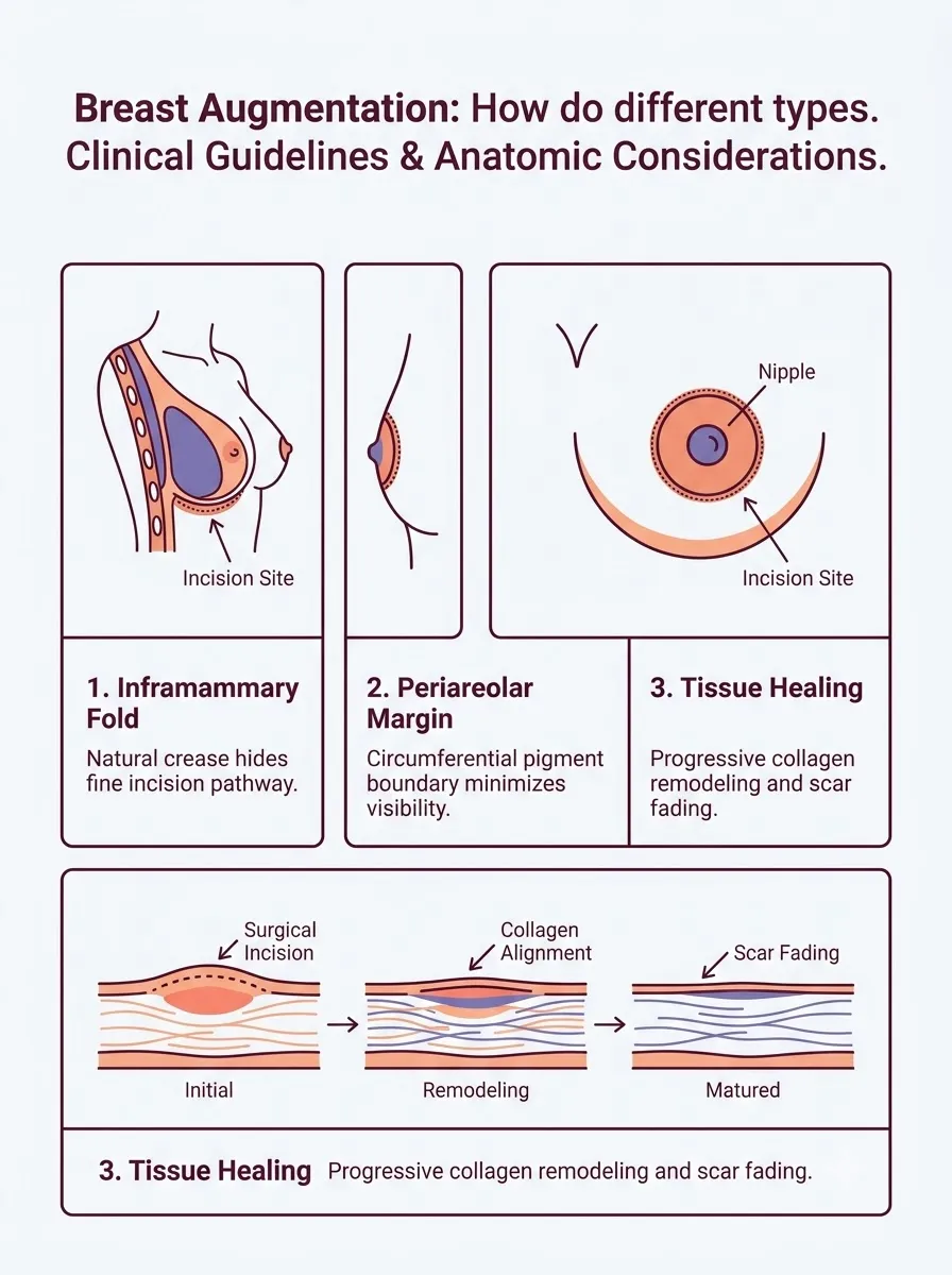 Medical schematic diagram illustrating how do different types of breast implant complications manifest and how are they managed? in breast augmentation surgery by Dr. Vishal Purohit in Jaipur