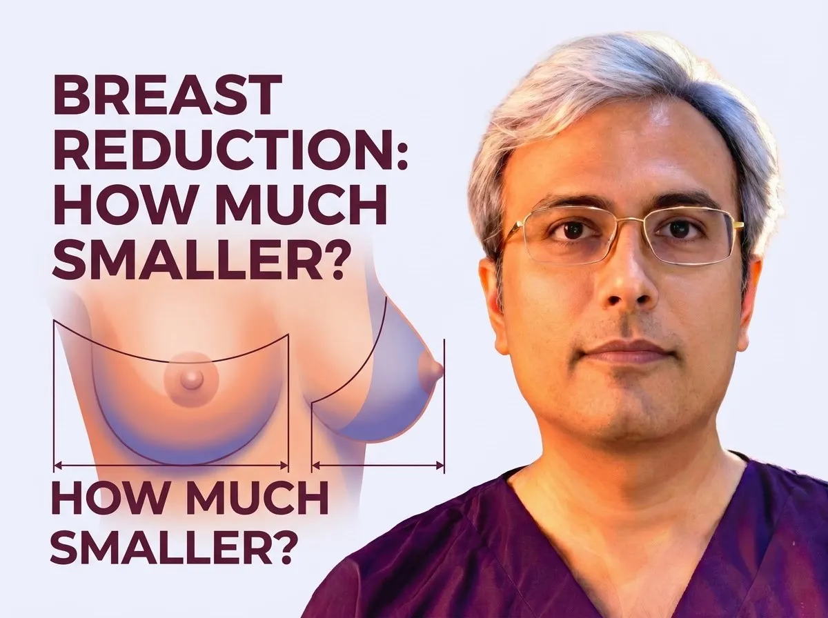 ब्रेस्ट रिडक्शन के बाद मेरे ब्रेस्ट कितने छोटे हो सकते हैं?
