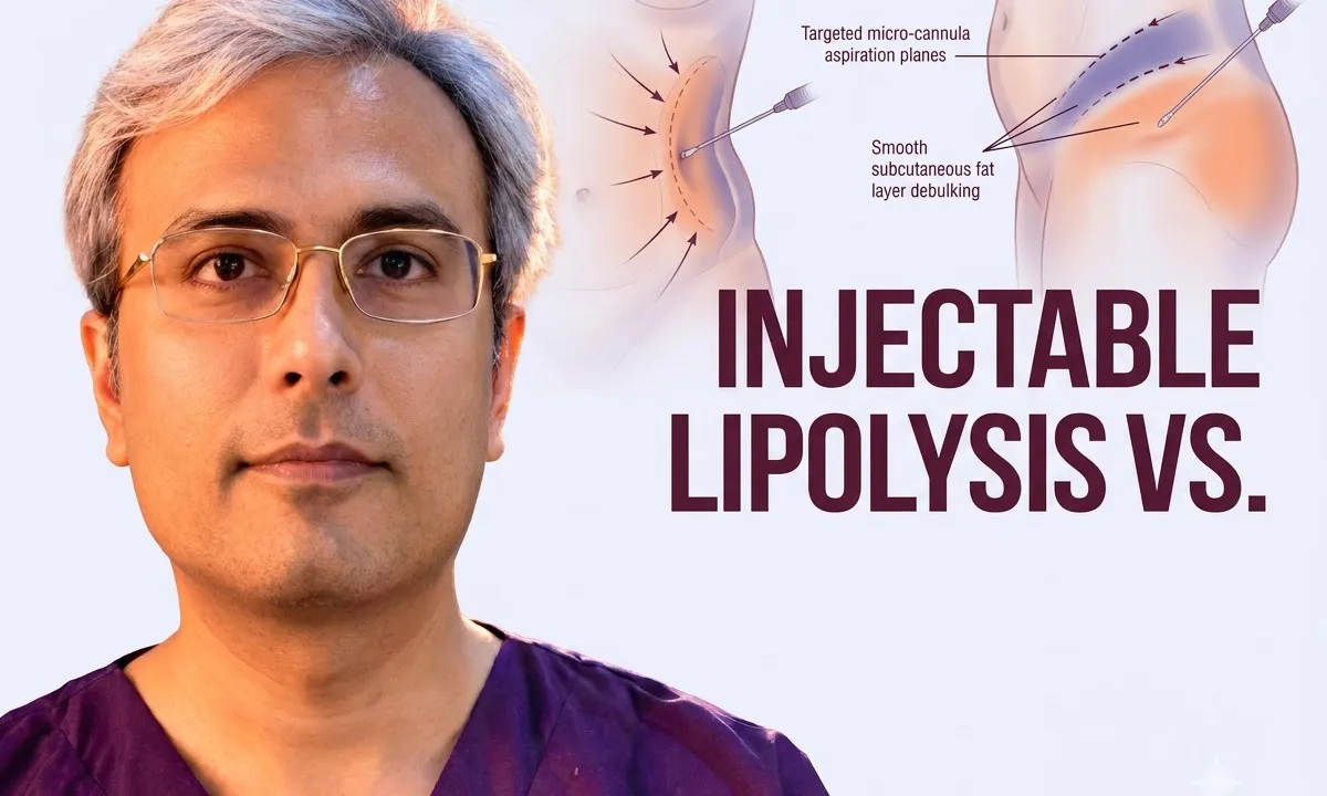 Injectable Lipolysis vs. Surgical Liposuction for Double Chin