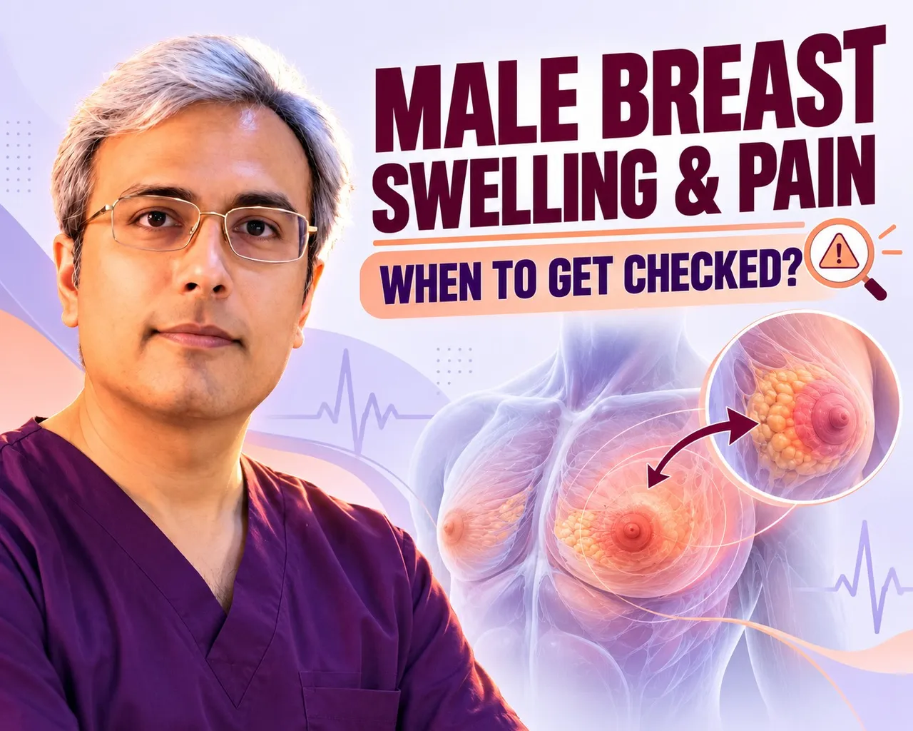 Male Breast Swelling, Pain or a Lump: When to Get Checked