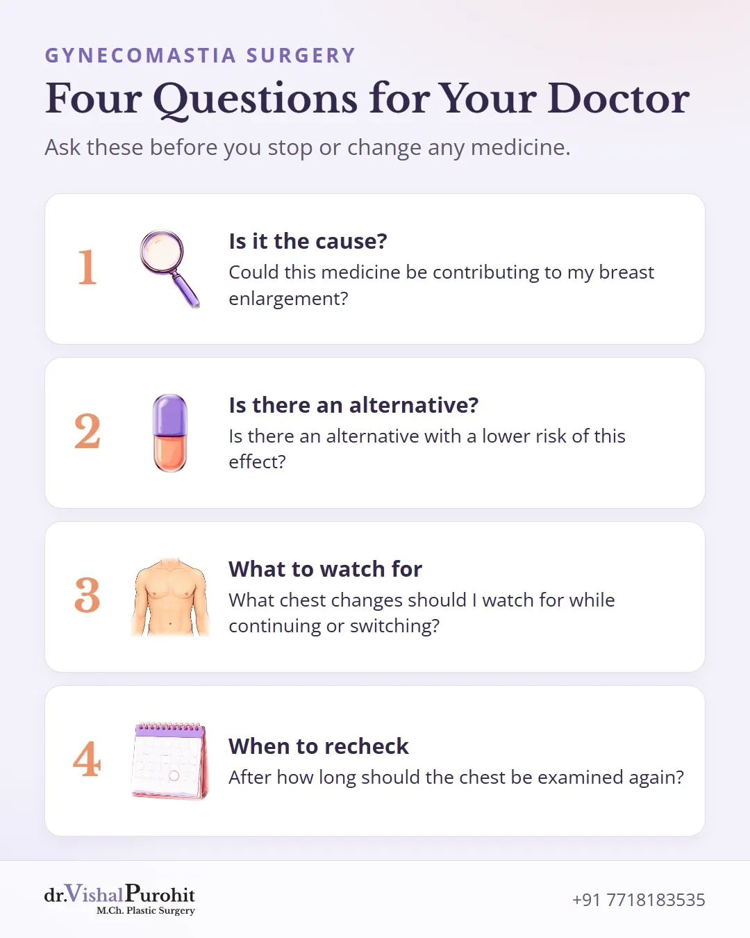 Four questions to ask your doctor about chest enlargement.