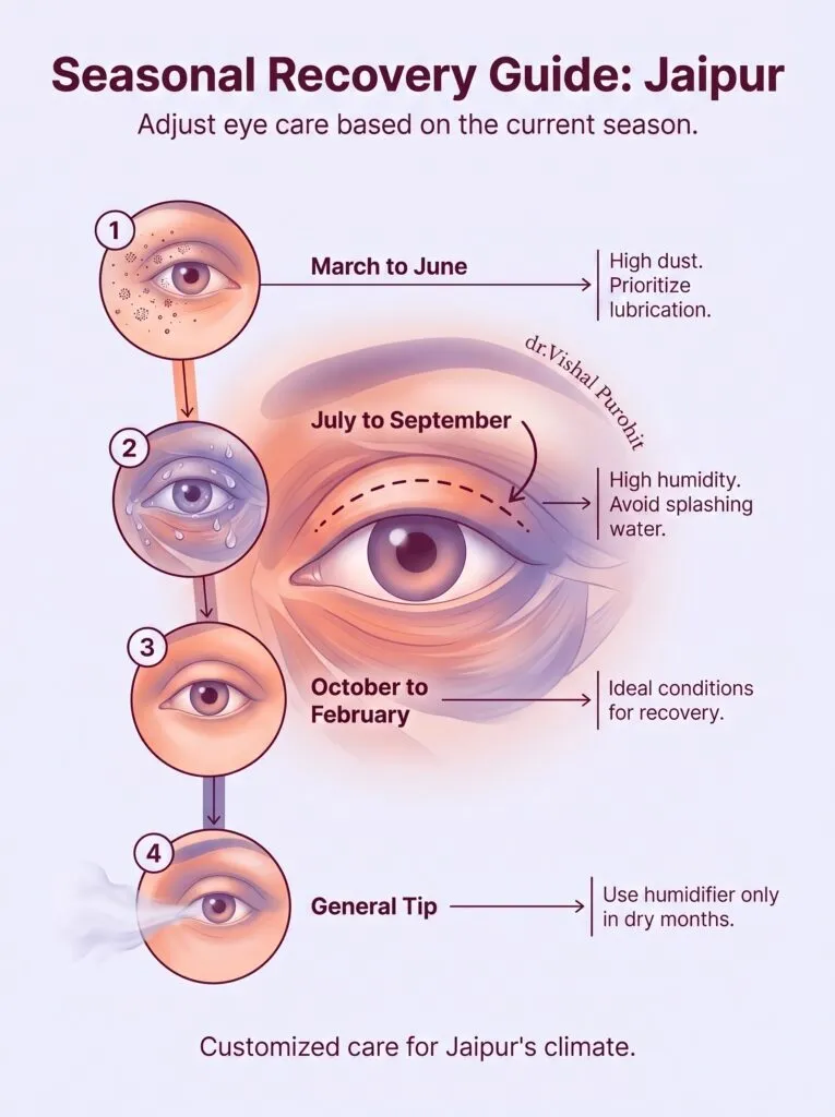 Seasonal Eye Recovery Guide for patients of Dr. Vishal Purohit in Jaipur
