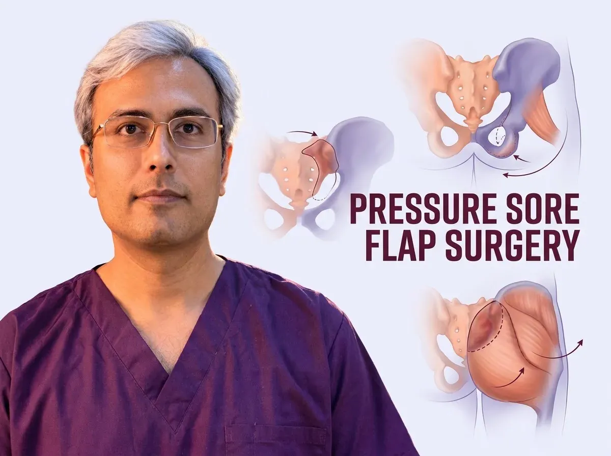 Bedsore & Pressure Ulcer Flap Surgery in Jaipur - Dr. Vishal Purohit Plastic Surgeon Jaipur