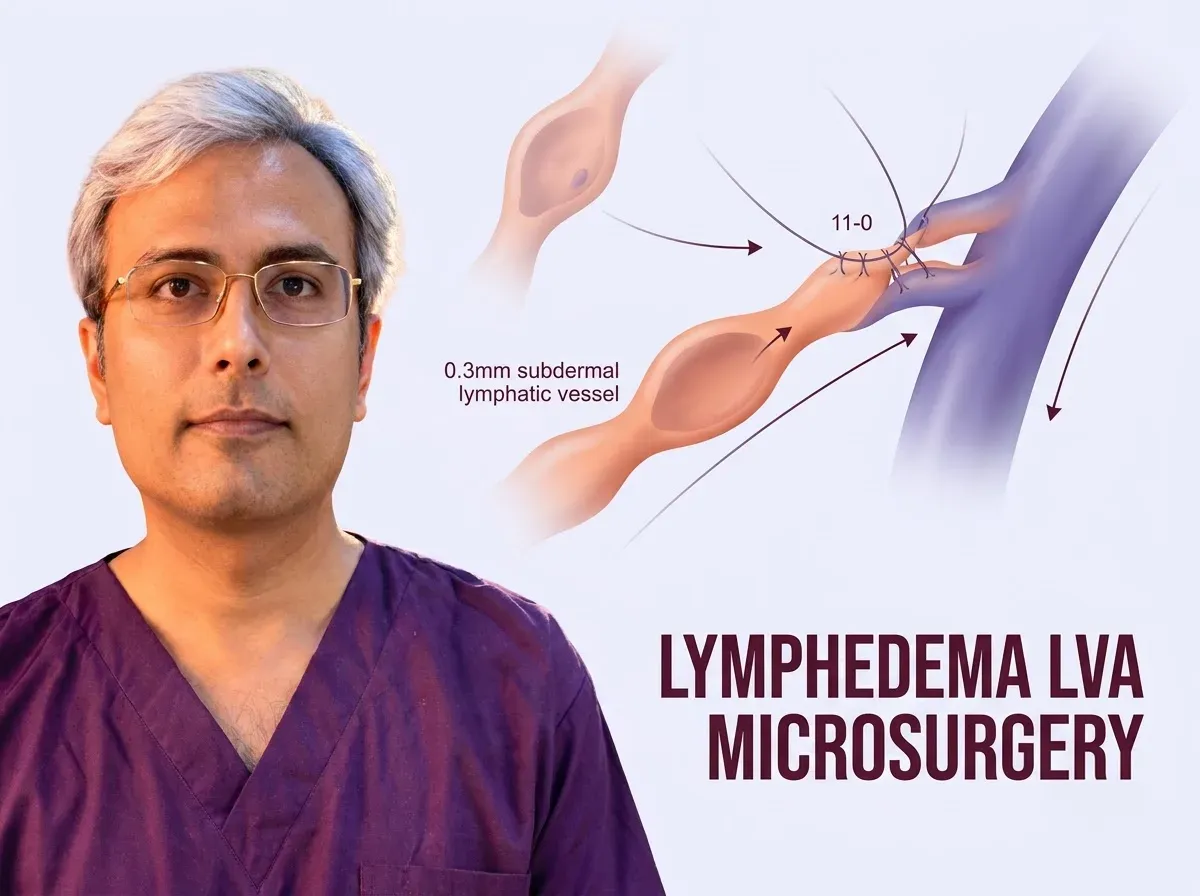 Lymphedema LVA Microsurgery in Jaipur - Dr. Vishal Purohit Plastic Surgeon Jaipur