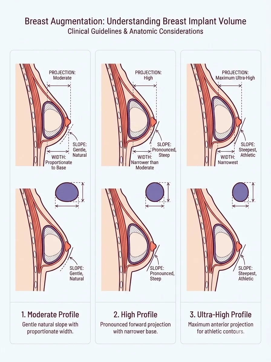 Medical schematic diagram illustrating understanding breast implant volume: the role of ccs in sizing in breast augmentation surgery by Dr. Vishal Purohit in Jaipur