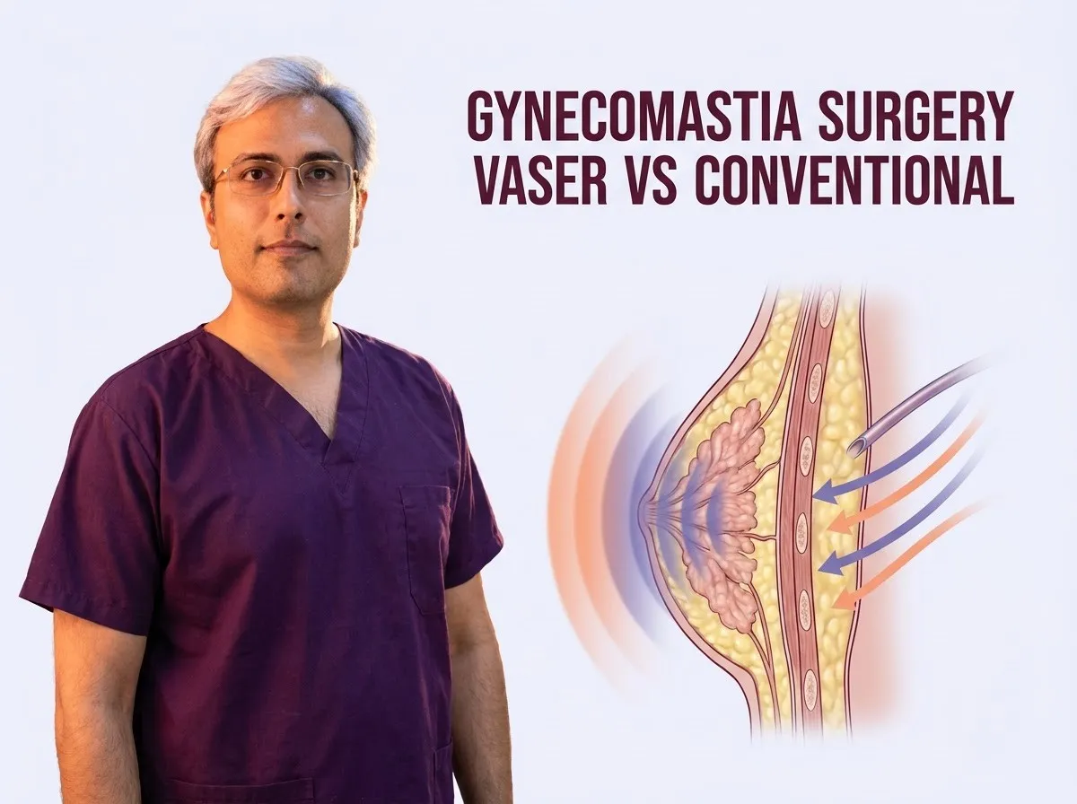 VASER vs Conventional Liposuction for Gynecomastia: What Matters