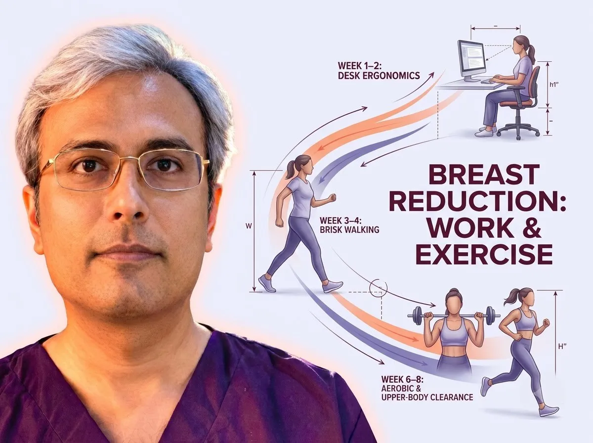 Breast Reduction Recovery: When to Work & Exercise
