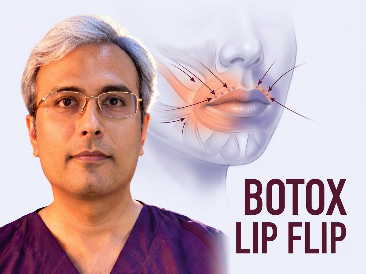 Botox Lip Flip Treatment in Jaipur - Dr. Vishal Purohit Plastic Surgeon Jaipur