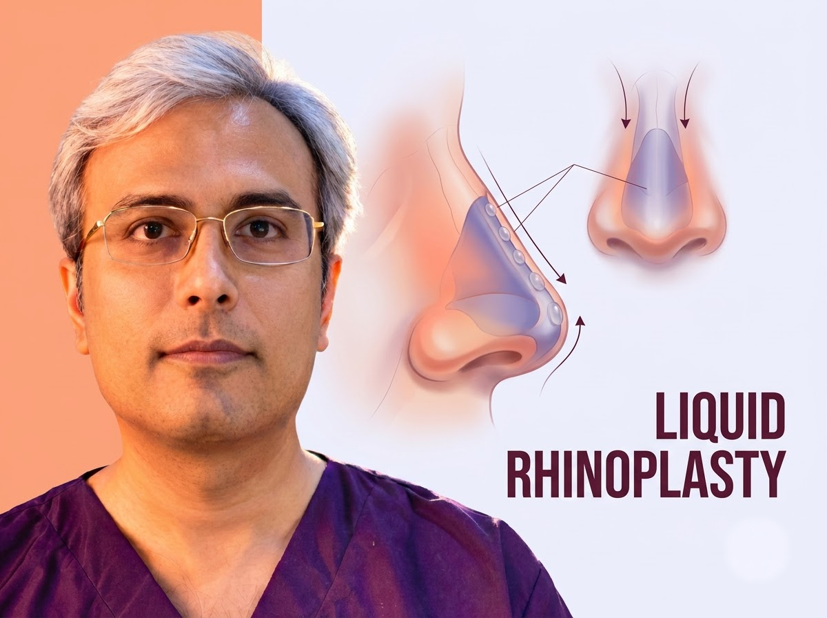 Liquid Rhinoplasty (Non-Surgical Nose Job) in Jaipur - Dr. Vishal Purohit Plastic Surgeon Jaipur