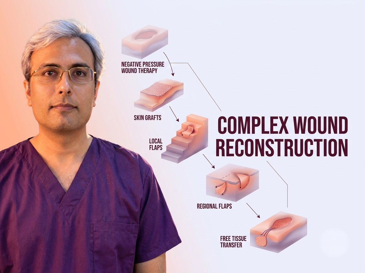 Complex Wound, Defect & Flap Reconstruction - Dr. Vishal Purohit Plastic Surgeon Jaipur