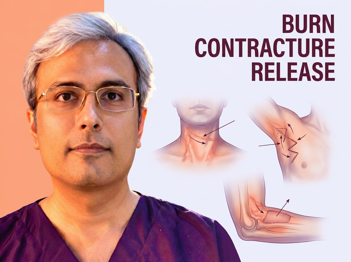 Burn Contracture Release Surgery in Jaipur - Dr. Vishal Purohit Plastic Surgeon Jaipur