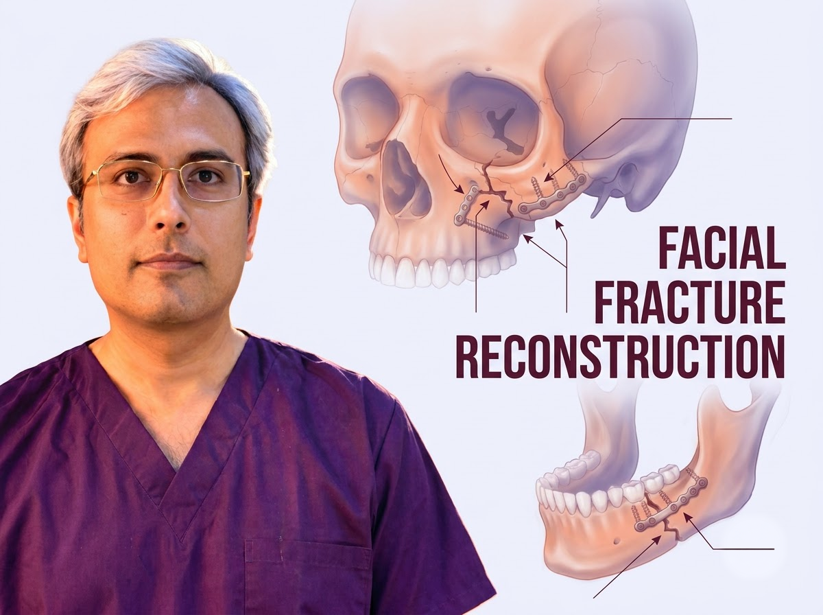 Facial Bone Fractures & Trauma Surgery in Jaipur - Dr. Vishal Purohit Plastic Surgeon Jaipur