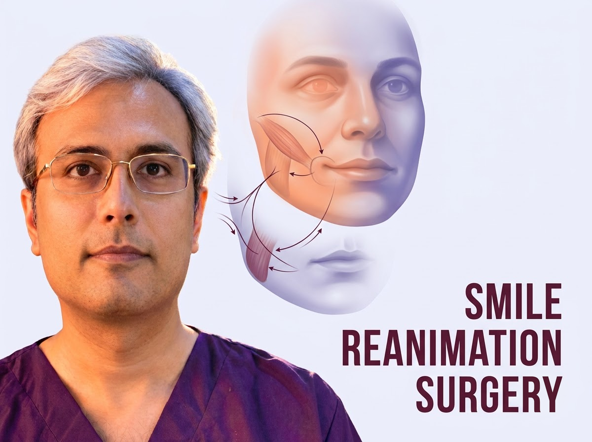 Facial Paralysis Smile Reanimation Surgery in Jaipur - Dr. Vishal Purohit Plastic Surgeon Jaipur