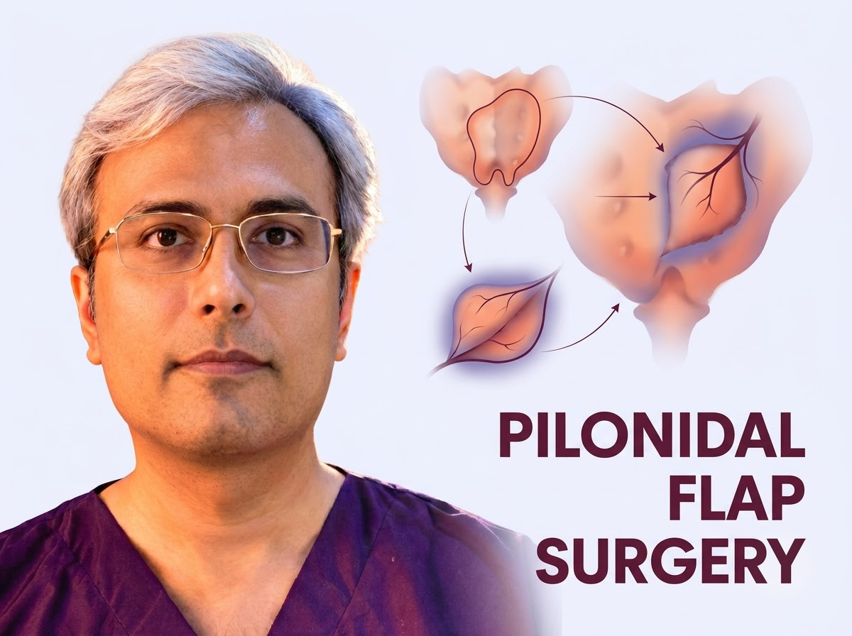 Pilonidal Sinus Flap Surgery in Jaipur - Dr. Vishal Purohit Plastic Surgeon Jaipur
