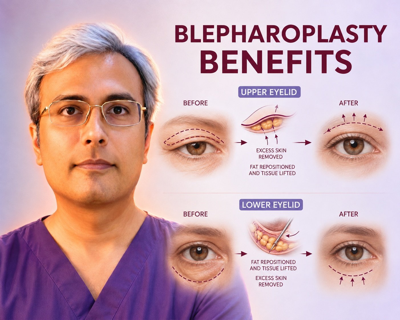 Emotional Transformation: Benefits of Cosmetic Blepharoplasty
