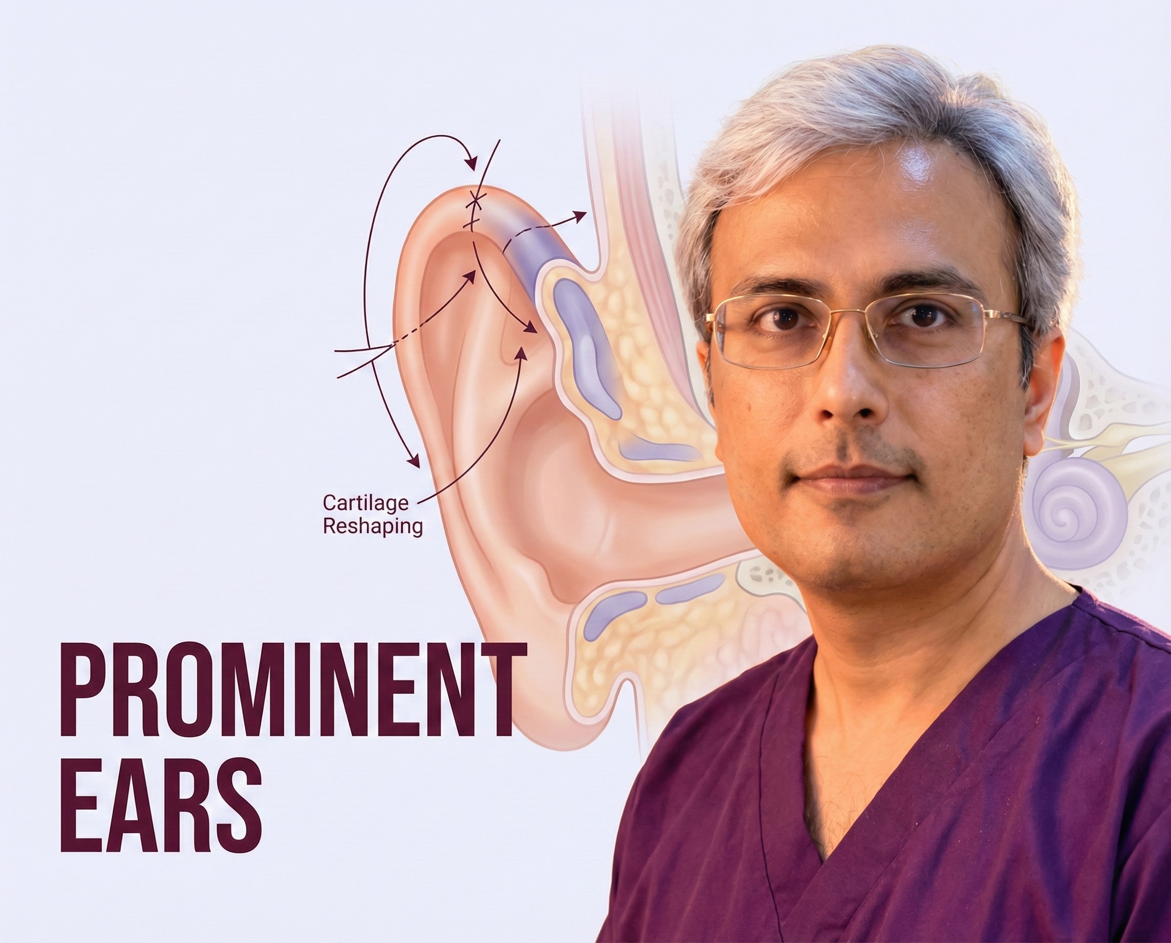 Dr. Vishal Purohit Otoplasty Procedure for Prominent Ear Correction and Cartilage Reshaping