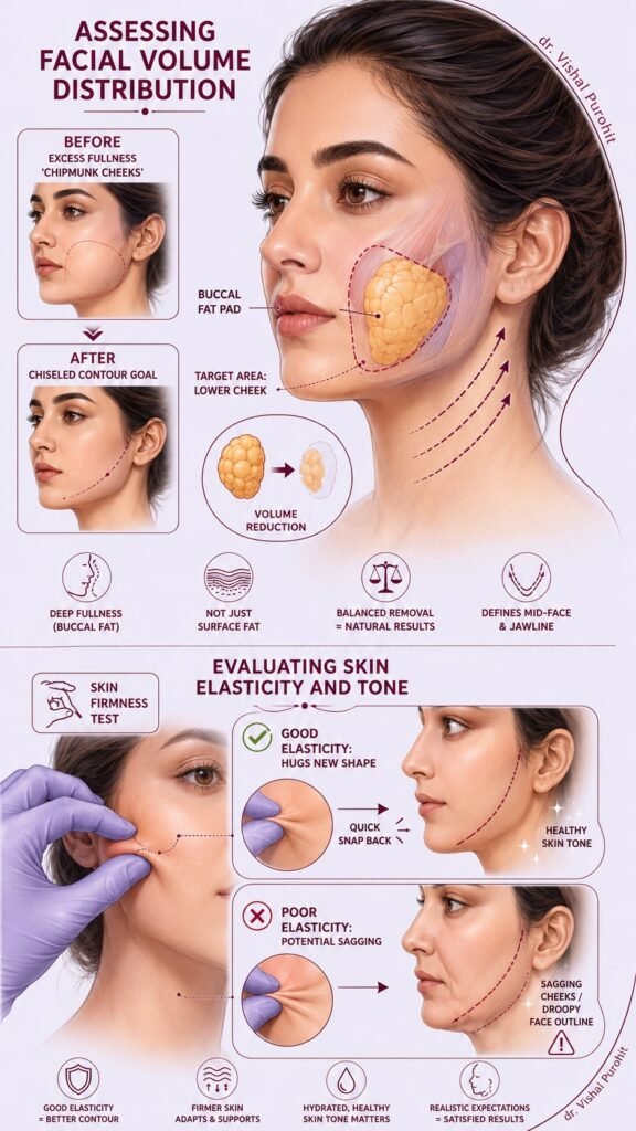 Candidate for Buccal Fat Pad Removal, Buccal fat removal for chiseled cheeks and facial contouring by Dr. Vishal Purohit