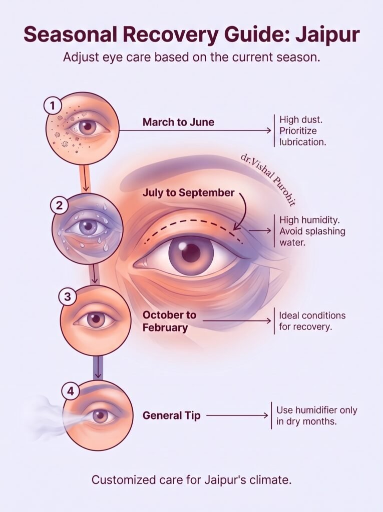 Seasonal Eye Recovery Guide for patients of Dr. Vishal Purohit in Jaipur