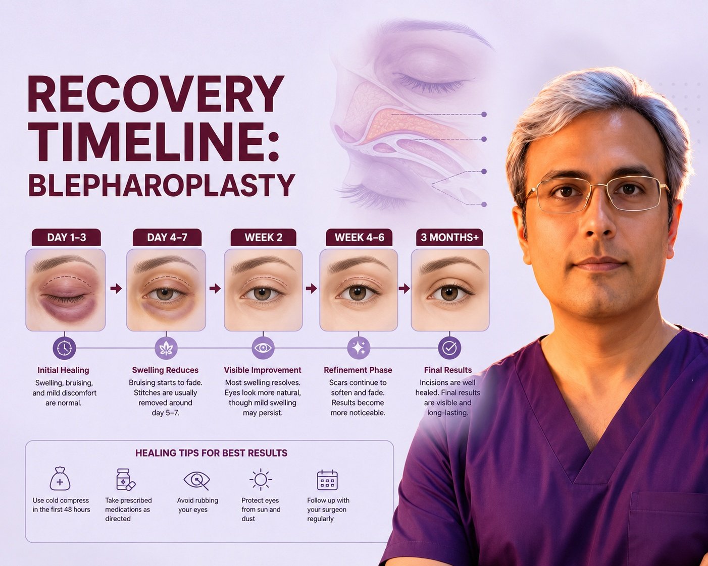 Blepharoplasty Recovery Time: A Week-by-Week Guide